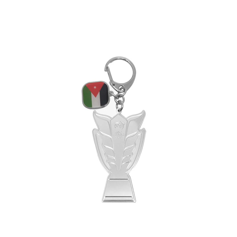 2D Trophy Keychain with Country Flag - Jordan - أكسسوار